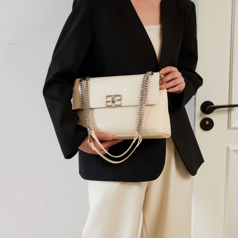 

Женская сумка через плечо из кожи премиум-класса, модная элитная парижская повседневная уютная сумка ​