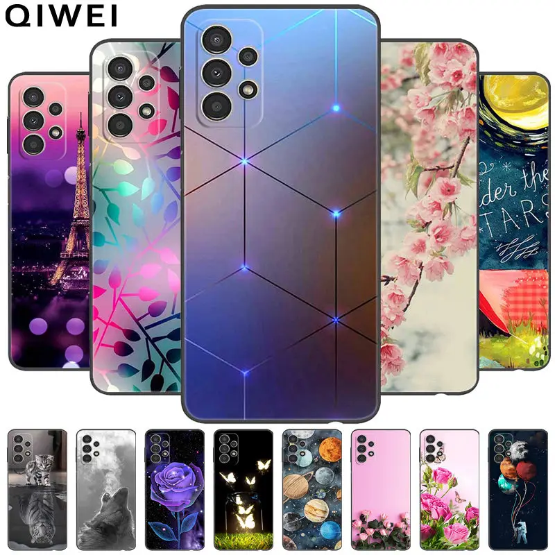 For Samsung A13 A137F Case Soft Silicon Cute Cats TPU Phone Cases for Samsung Galaxy A13 4G Cover Capa A 13 A23 Shockproof Shell