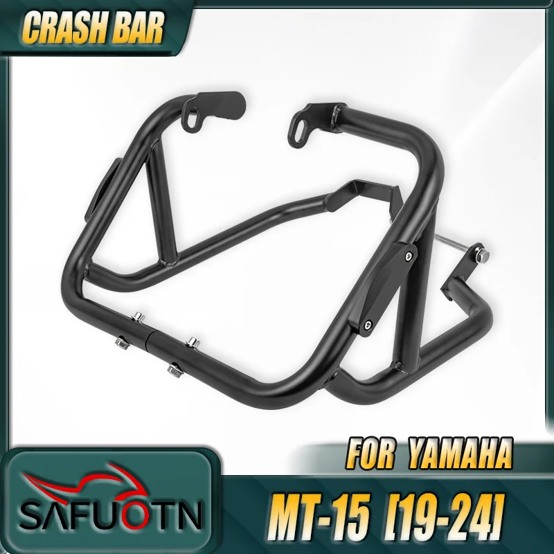 

Для MT 15 защита двигателя шоссе аварийные брусья защита рамы мотоцикла бампер для Yamaha MT15 MT-15 2019-2024 2020 аксессуары