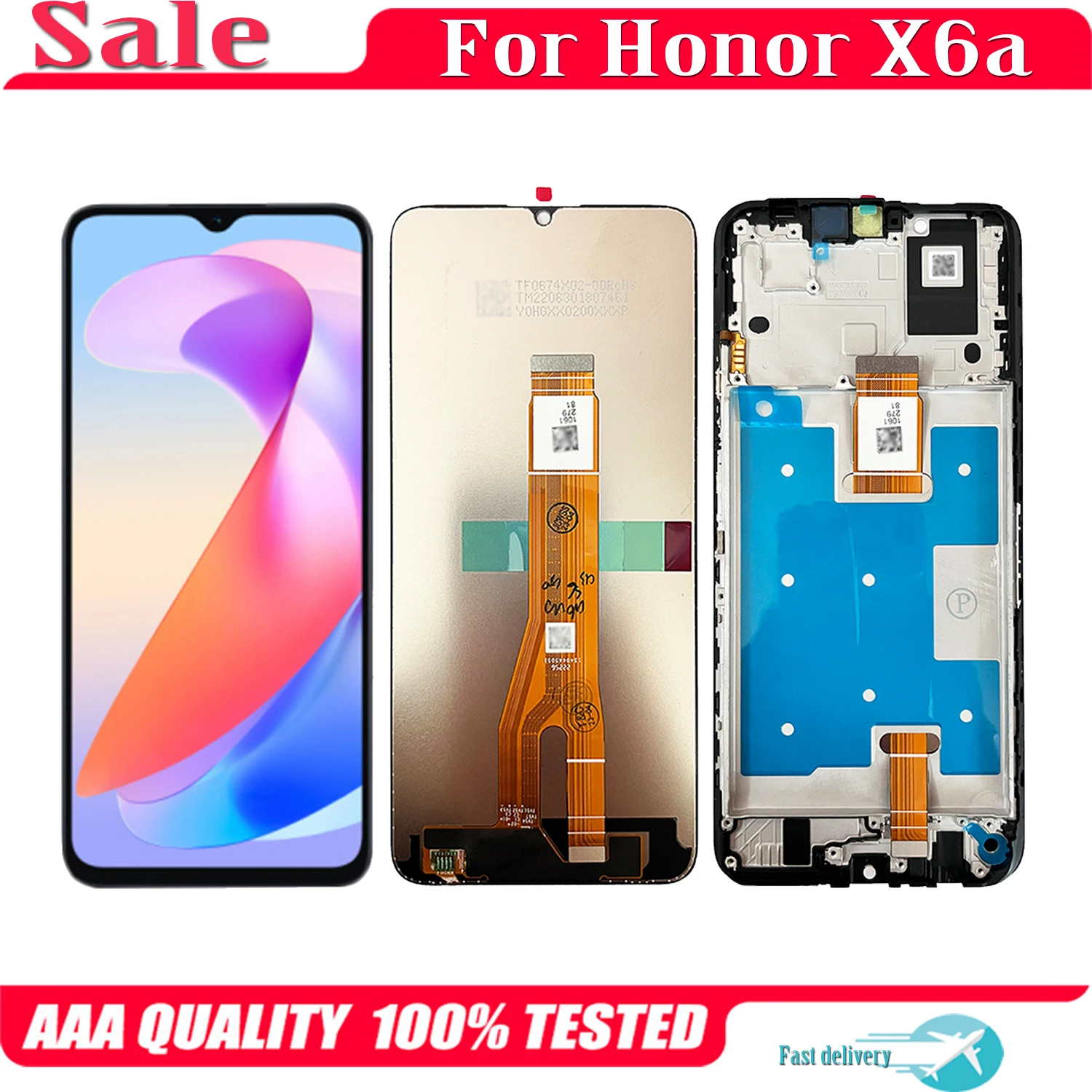 For Huawei Honor X6a WDY-LX1 LCD Display Touch Screen Replacement Digitizer Assembly
