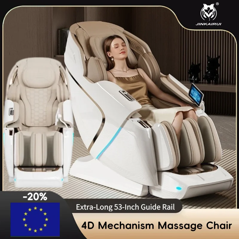 Zero Gravity Home Massage Chair Electric Heating Recline Full Body Intelligent Shiatsu Luxury Sofa with Bluetooth Music Speaker