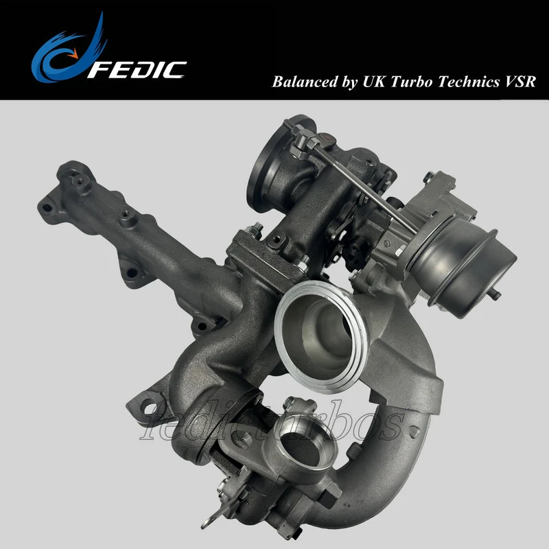 Twin Turbocharger R2S KP35+K04 10009880102 03L145715F turbine full turbo for VW Amarok 2.0 BiTDI 120 Kw 163 HP CFCA 2010