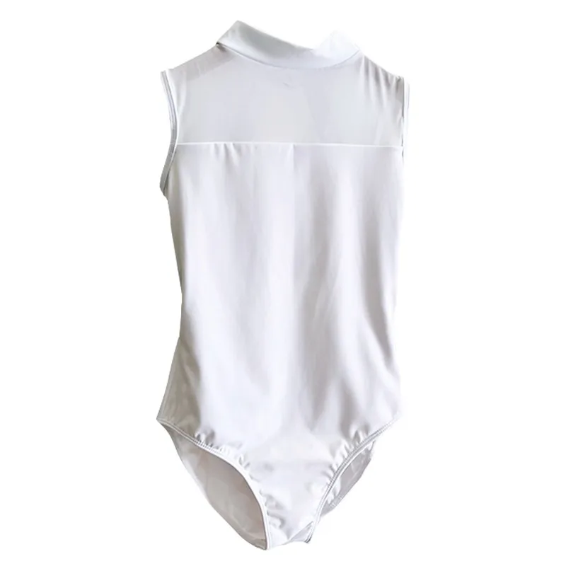 Tenue de pratique de danse de Ballet personnalisée, rythme pour adulte, col haut, figurine Sherbin, combinaison de gymnastique artistique, haut ajusté