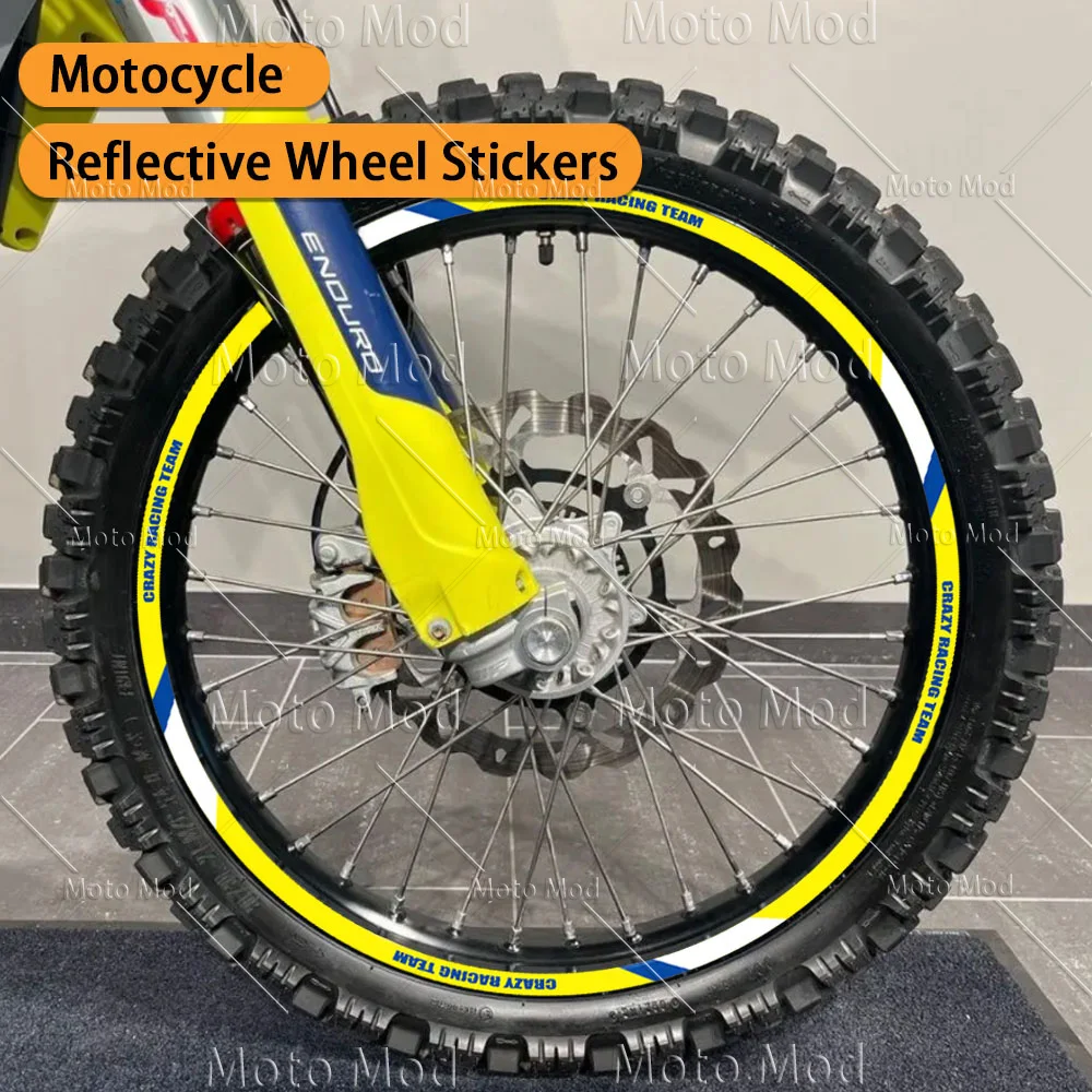 Motorcycle Wheel Sticker Hub Decals Rim Stripe Tape For Husqvarna 701 Norden 901 FC450 FC250 FC350 FE 501 TE 300 TC 125 250