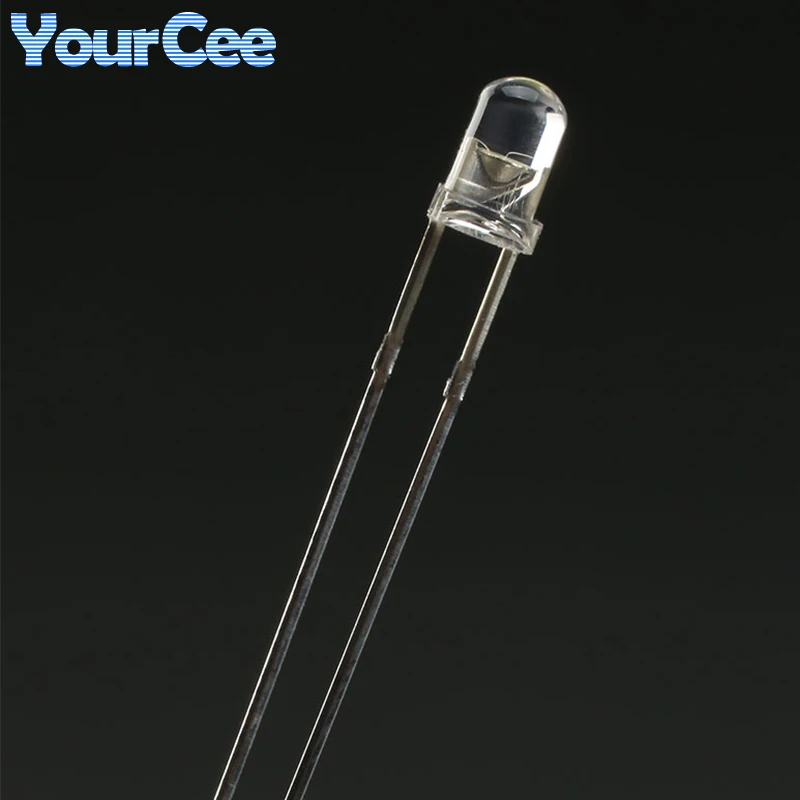 50Pcs 3mm F3 5mm F5 Slow Fast Flashing Clear Transparent LED RGB  Light Emitting Diode Full Color Indicator Lamp DIP