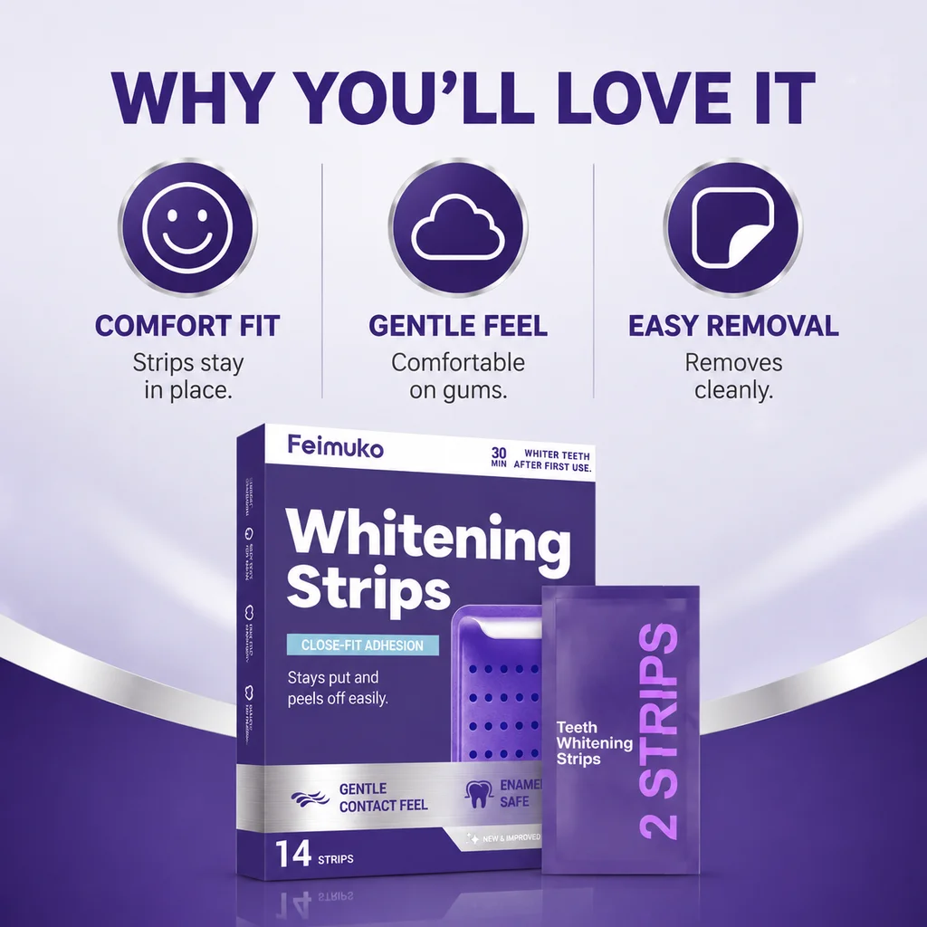 Фиолетовые полоски для ухода з – обзор и цена Teeth Whitening Routine