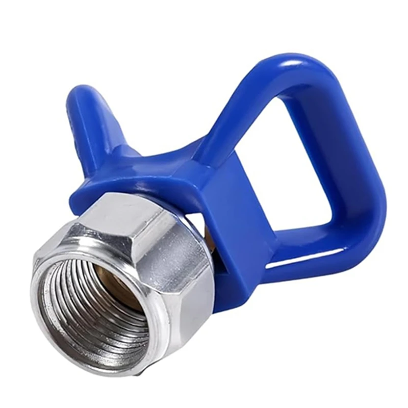 ABDJ- 246215   Base protectora de punta de 7/8 pulgadas Punta G7/8 Azul X Boquillas de punta reversibles Handtite Se adapta a pintura sin aire 246-215