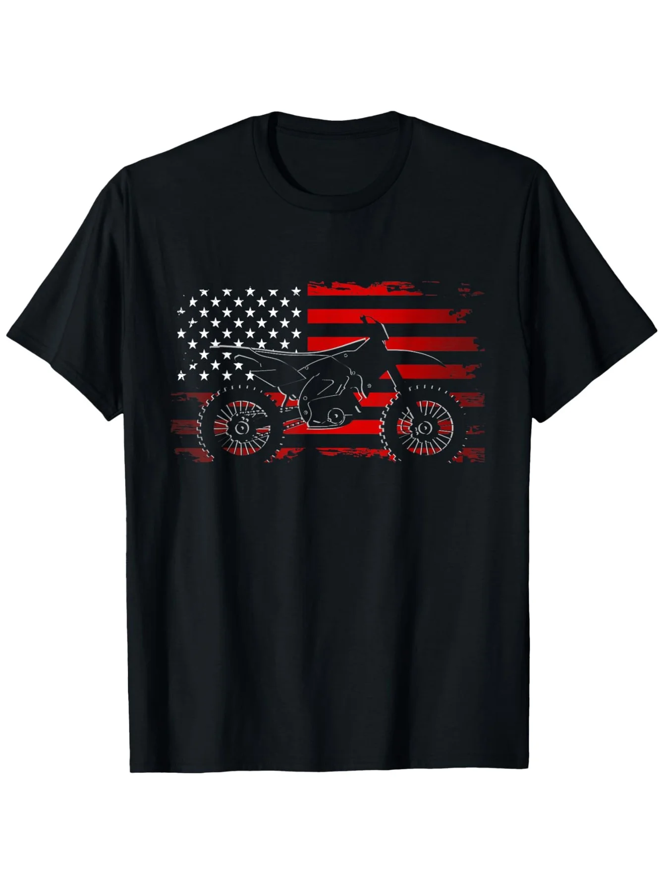 

Motocross Dirt Bike T-Shirt - 100% Cotton S-XXXL, Black Biker Casual Tee