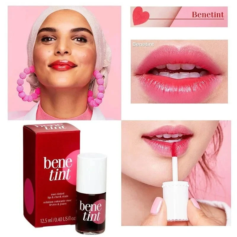 Lucidalabbra liquido a specchio Impermeabile Labbra naturali a lunga durata Guance Labbra liquide Tinta a doppio uso Idratante Cosmetici per labbra rosse sexy