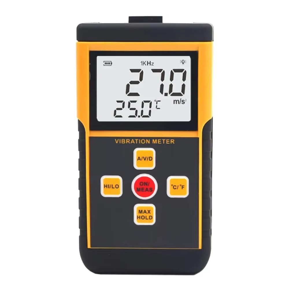 TM63B Digital Portable Split Vibrometer Vibration Meter Measure velocity, acleration displament, digital vibrometer