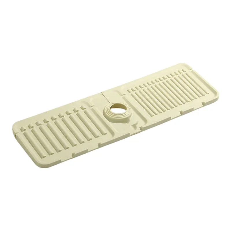 1~4PCS Kitchen Silicone Faucet Mat Faucet Water Catcher Mat Sink Splash Pad Countertop Protector Bathroom
