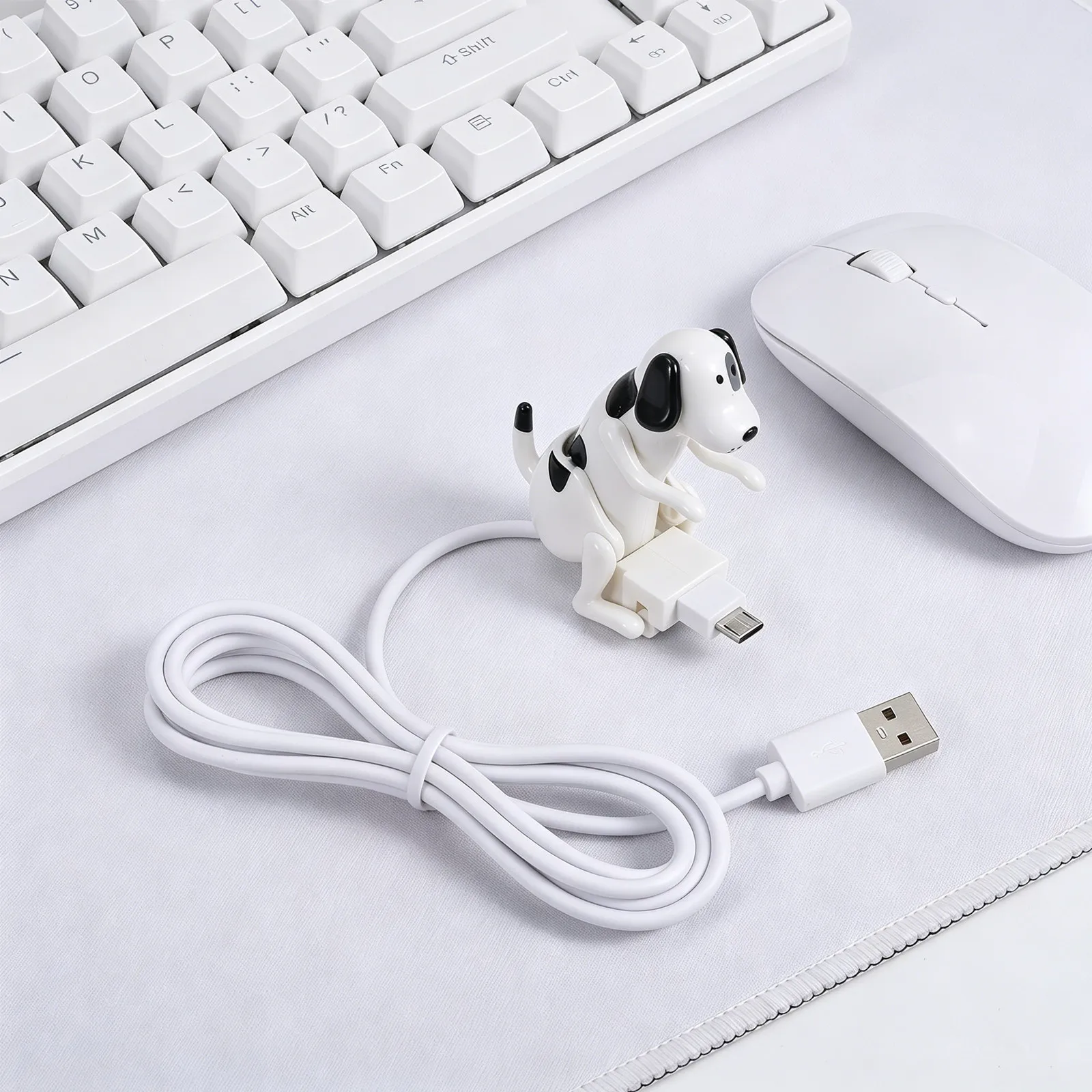 Dog Charging Cable Thick Braided USB C Fast Charge Data Transfer Cable Cute Animated Puppy Charging Cord Type C Dog Charger Cord
