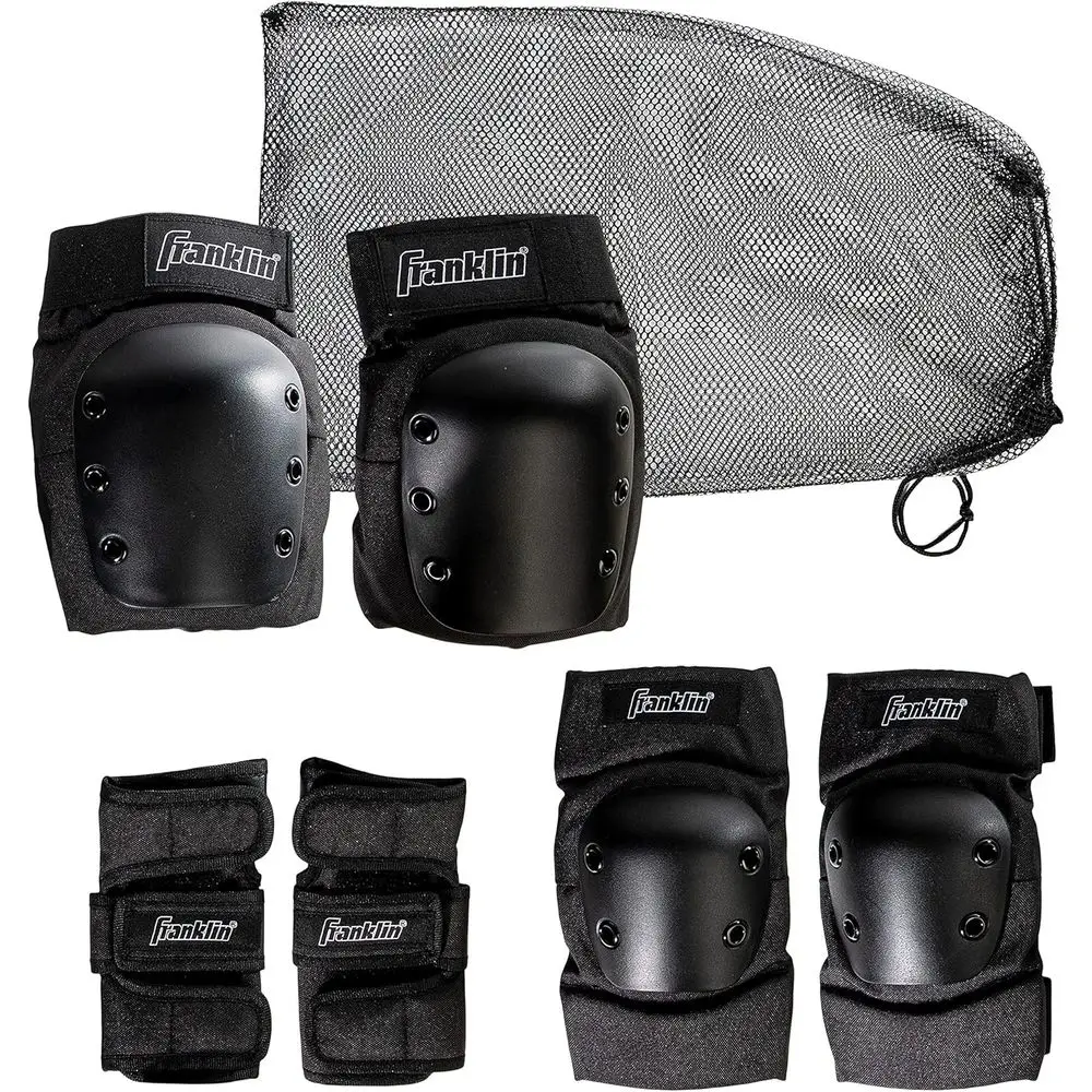 

Youth/Adult Knee Pads, Elbow Pads, Wrist Guards 3 in 1 Protective Set or Skate Protective - Skateboard - Biking