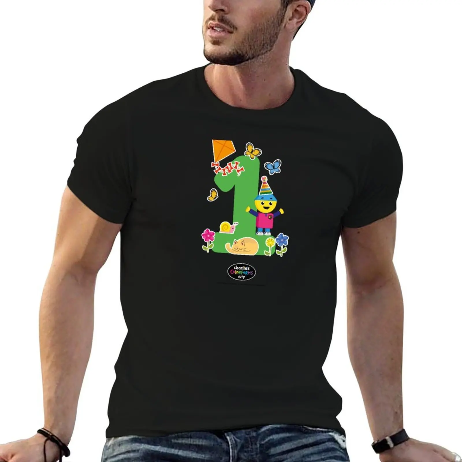 

Number 1 Charlie’s Colorforms City T-Shirt t shirt for man 100 percent cotton anime tshirt T-Shirt
