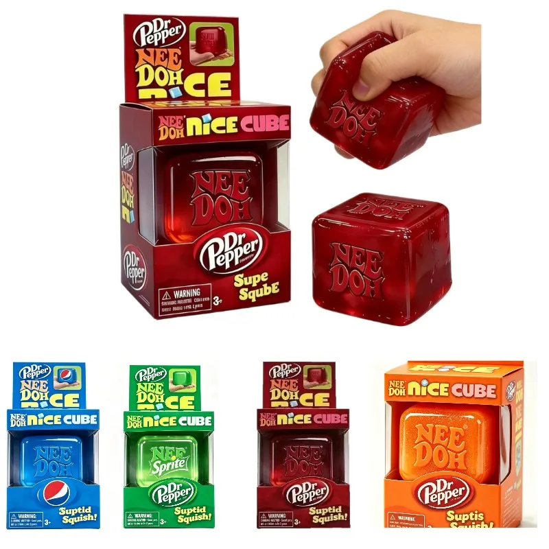 New Nice Cube Suptid Squish Beautiful Cube Pinch Music Decompression Toys Stress Reliever Toys