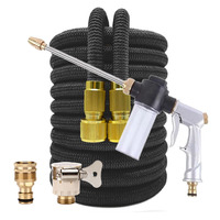 Garden Water Hose Expandable Double Metal Connector High Pressure Pvc Reel Magic Water Pipes for Garden Farm Irrigation Car Wash