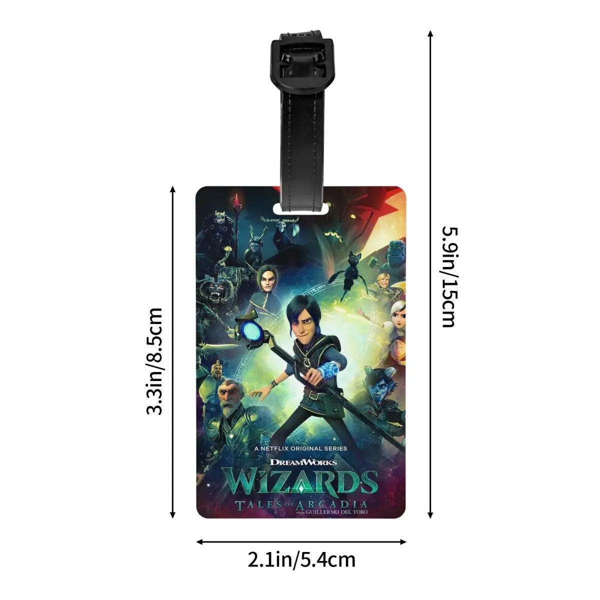 الكرتون TrollHunters علامات الأمتعة حقيبة الملحقات السفر لطيف الأمتعة الصعود علامة التسمية حامل معرف اسم العنوان #4