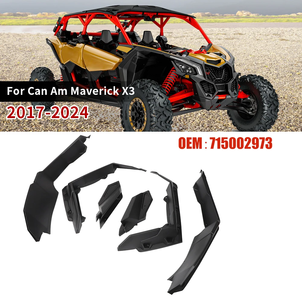 

UTV Front Rear Super Extended Fender Flares For Can-Am Maverick X3 1000 Max R RR 4x4 XRC Turbo 2017-2024 2022 2023 715002973