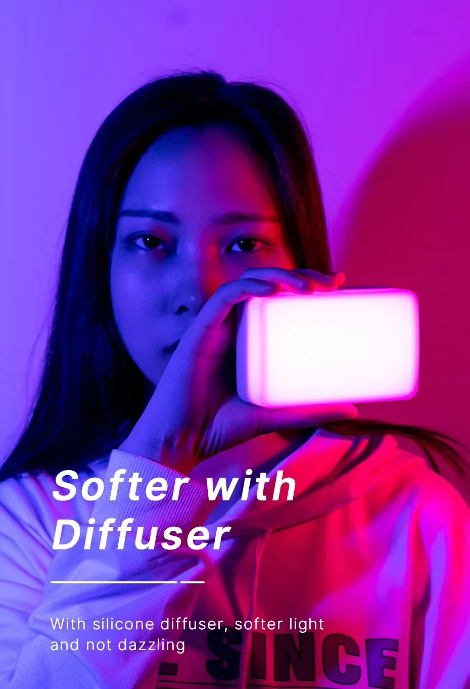 2026 New120 RGB Pocket Fill Light Camera Universal Full-color Photography Light Indoor Mobile Phone Photography Handheld Light