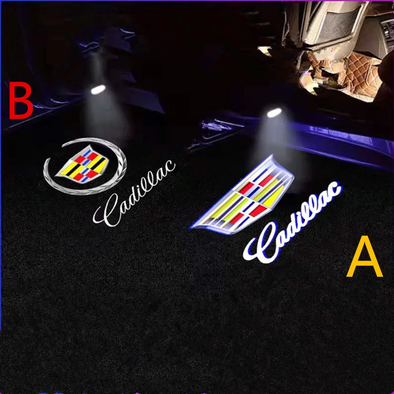 

2PCS LED Car Door Projector Ghost Welcome Light For Cadillac SRX ATSL XTS 2013 CT6 XT5 2016-2024 CT5 2020-2024 XT4 2018-2024 XT6