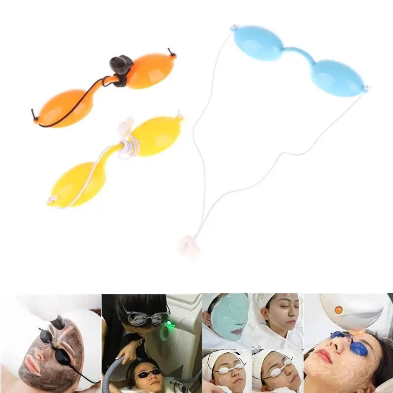 Instrumento de beleza a laser máscara de olho óculos fóton rejuvenescimento máscara de olho banho de sol sombreamento engrossado capa de silicone