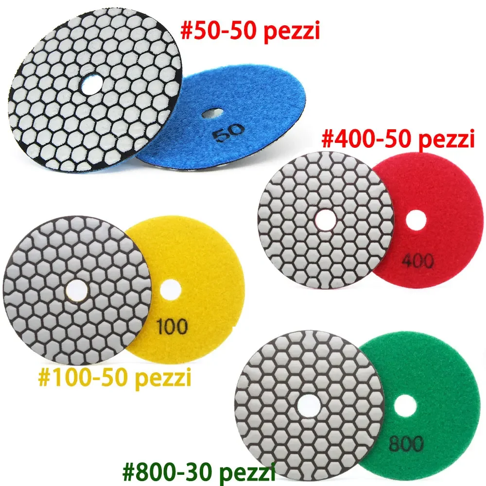 Customized Diamond dry polishing pads 330pieces