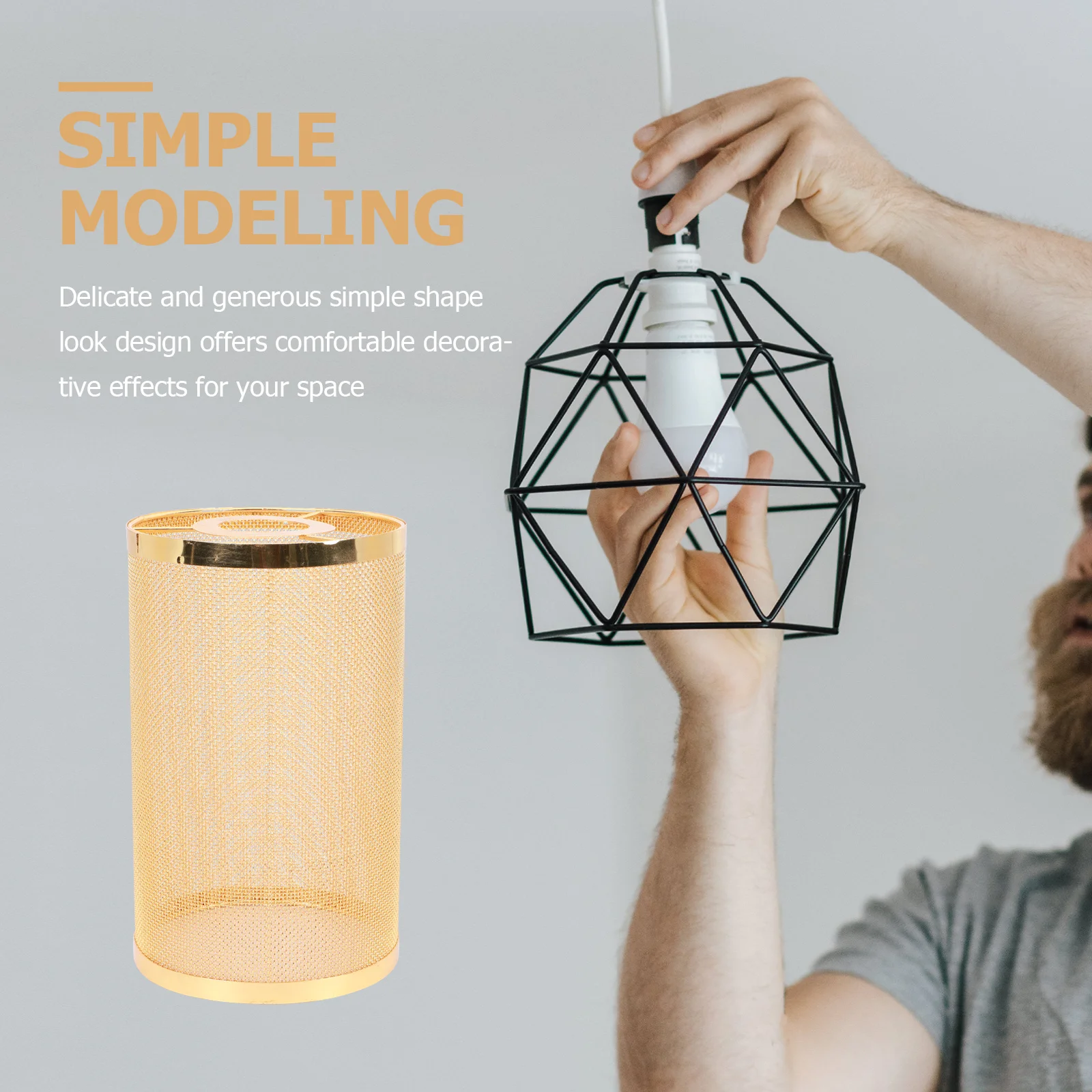 

1Pcs Iron Art Hollow Pendant Lampshade Modern Straight Tube Hanging Light Cover Decorative Metal Lamp Shade Restaurant