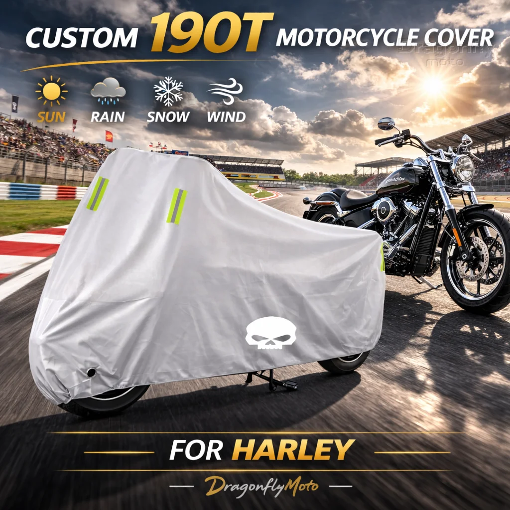 For Harley Davidson ADV PA1250 Special Softail Motorcycle Cover Silver Waterproof UV Rain Dust Sun Outdoor Indoor Protector