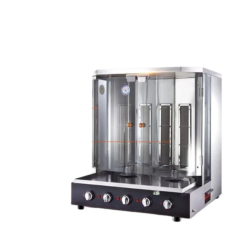 Middle East BBQ Grill Turkish BBQ Grill Electromechanical Heating Gas Automatic Rotating Brazilian BBQ Grill Commercial