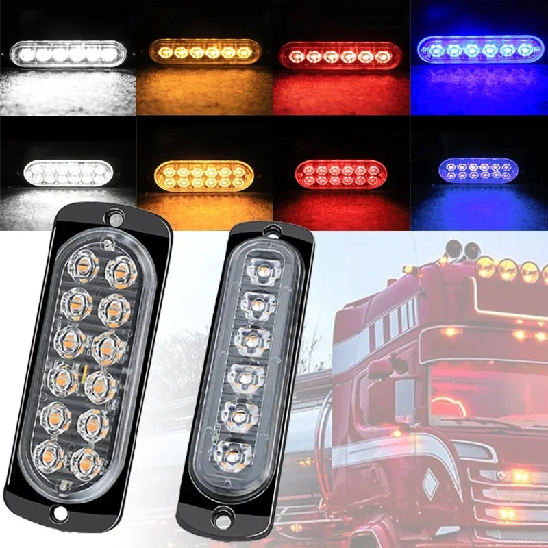 

Led Strobe Light Flashing Grille Lights Car Emergency 6LED Warn Light Police Lights For Car TRUCK Strobe Led Light 12V 24V