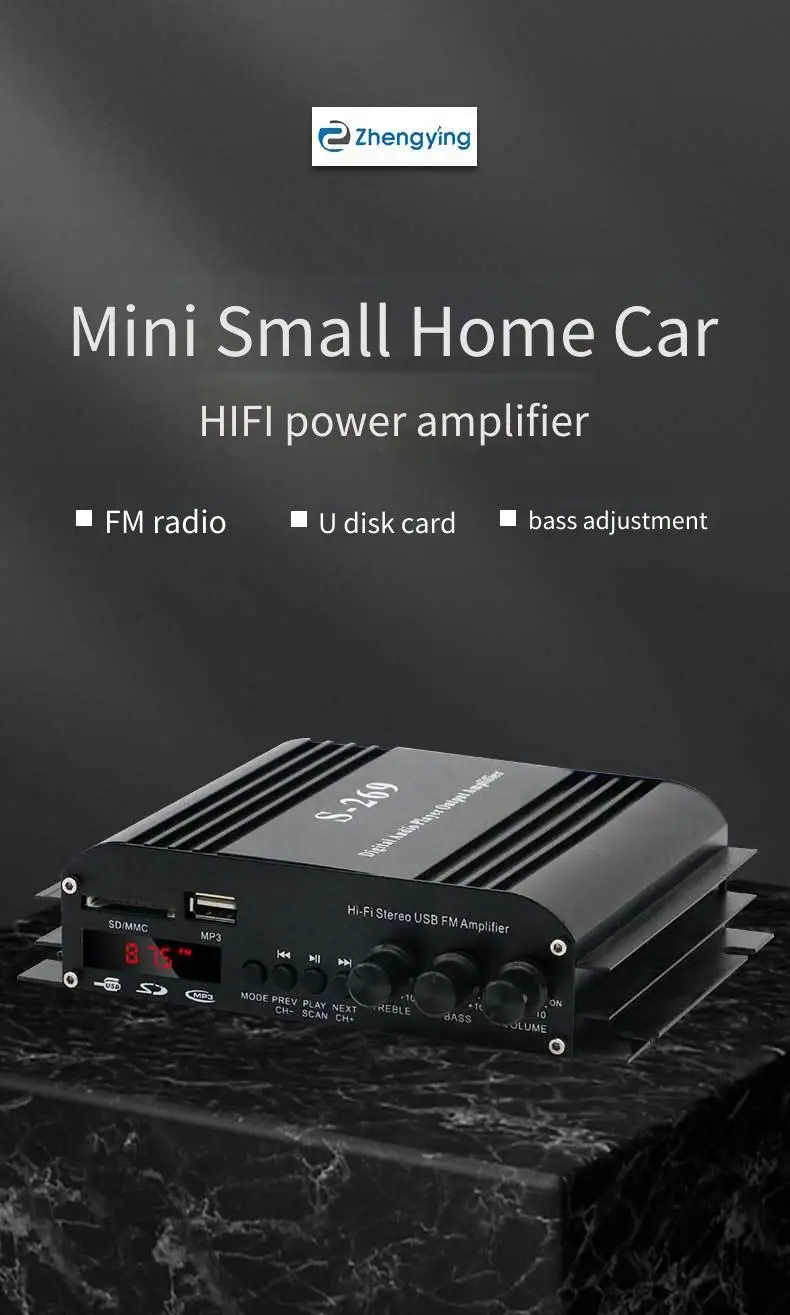 Picture 7: 4 Channel HiFi Sound Amplifier Digital Audio Bluetooth Amplifier Subwoofer Amplifier for Home and Car Use