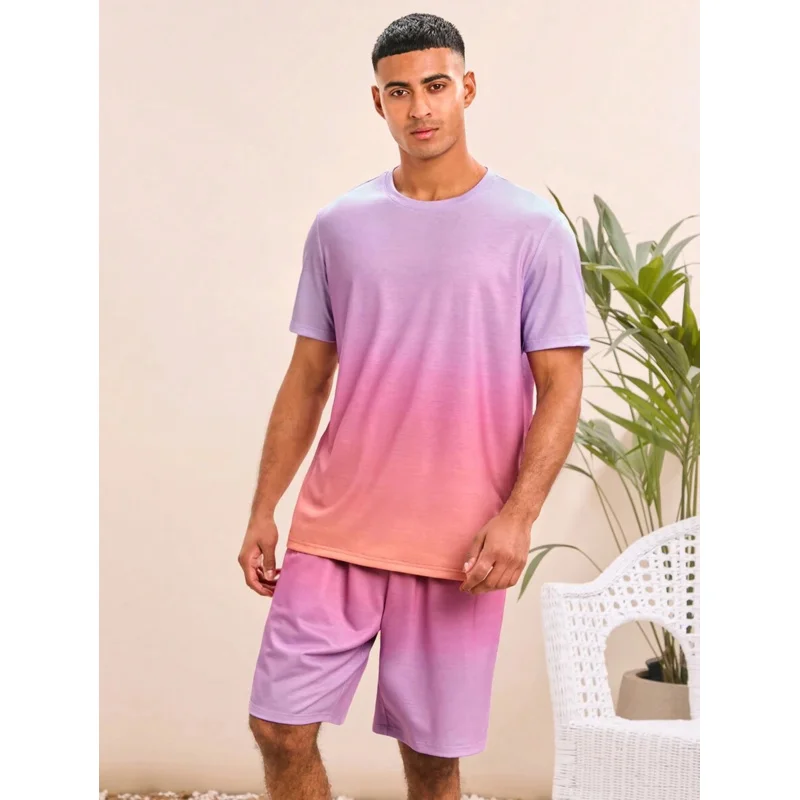 New in Sets for Men Summer Clothing Men's Clothes Complete Summer Man Shorts Mens 2 Piece Sets Free Shipping Set Y2k Tracksuit