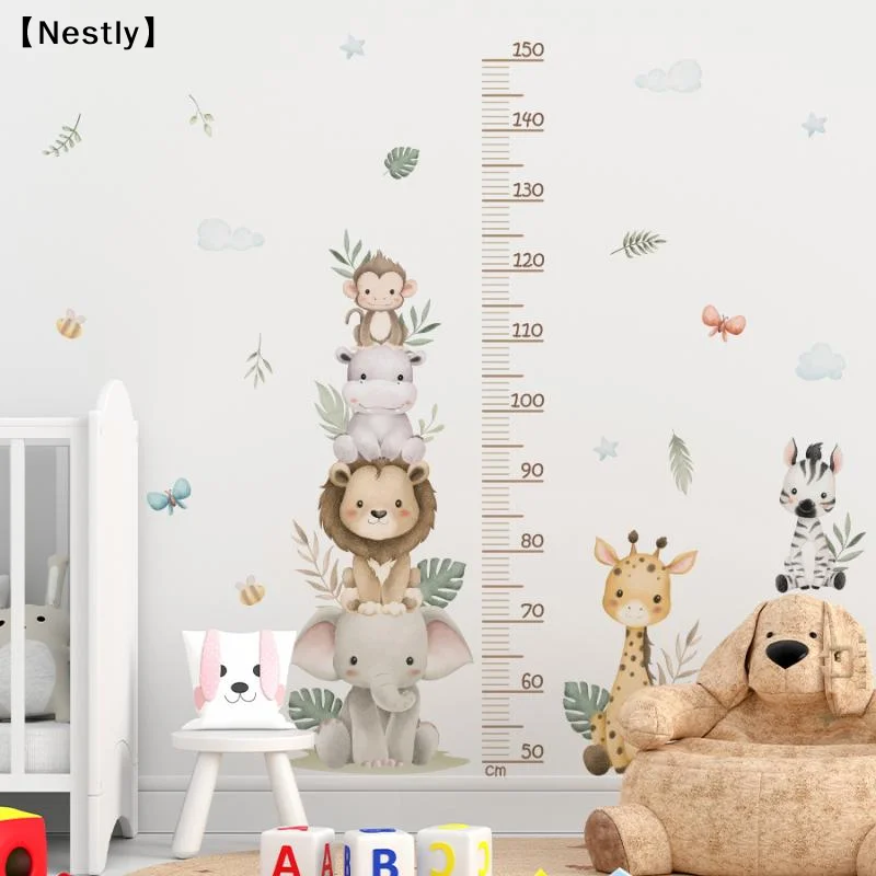 Naklejka z wykresem wzrostu dl – Baby Nursery Jungle Wallpaper recenzja i cena