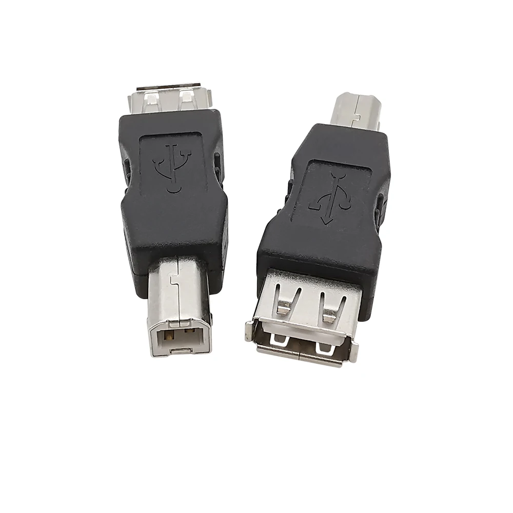 USB Connector USB 2.0 Type A Male / Female Socket to USB Type B Male Plug Printer Square Interface Converter Adapter
