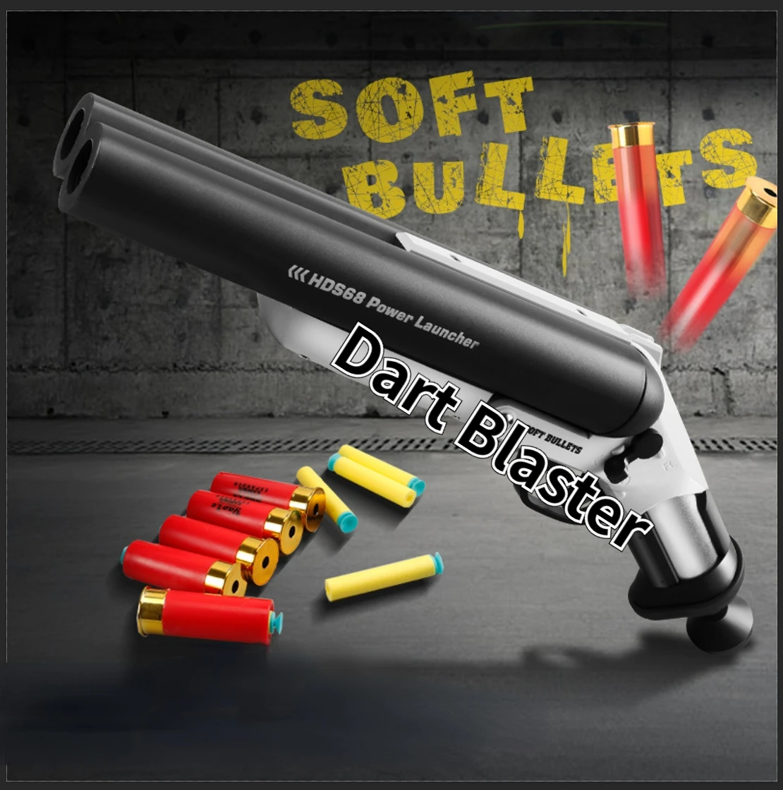 Toy HDS68 Sawed Off Double Barrel Dart Blaster