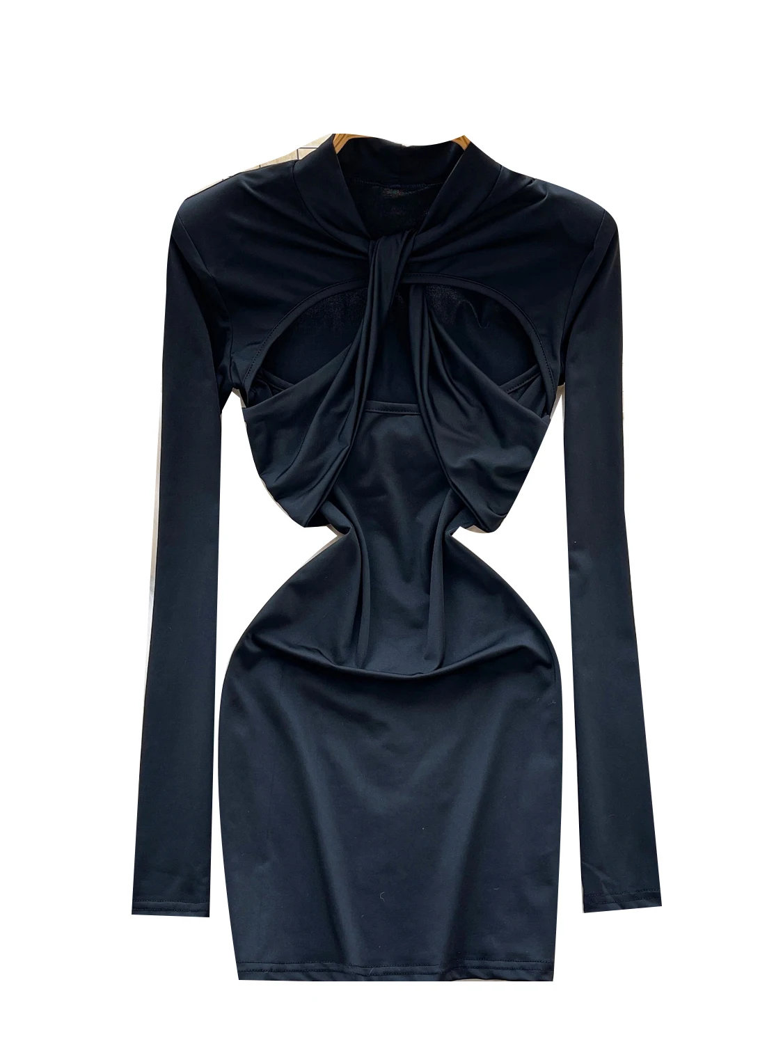 تنورة نسائية طويلة بعقدة Sve دكتور سبايسي جيرل بتصميم مجوف عالي الخصر على شكل حرف a للتنقل من ألياف البوليستر #5