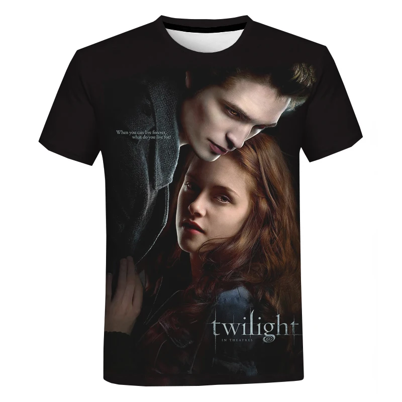 New The Twilight Saga 3D Printed T-shirt Men Women Fashion Cool T-Shirts Funny O-neck Casual Short Sleeve Oversize