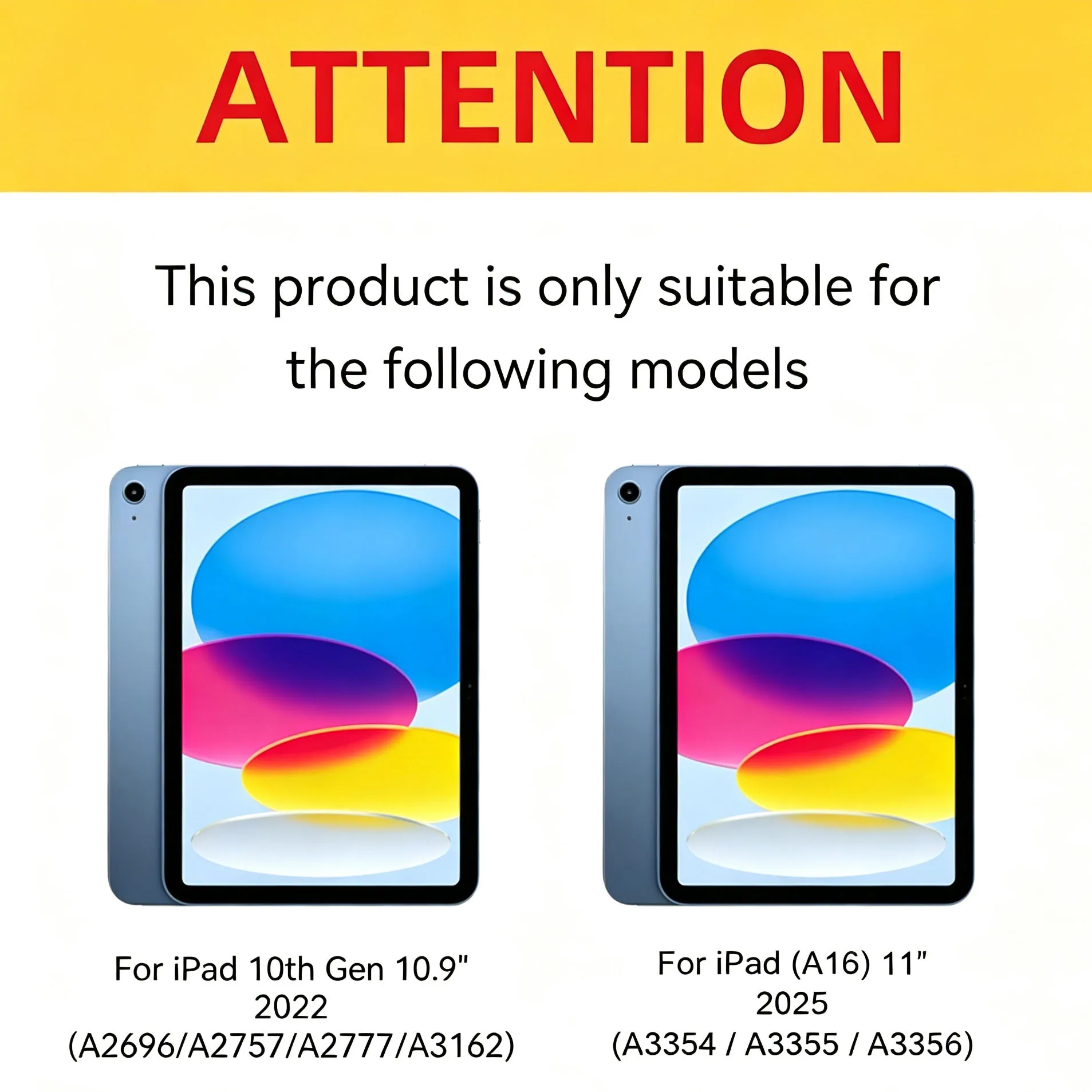 Case for iPad 11/10 11th Generation (A16) 11-inch 2025/ 10th Generation 10.9-inch 2022, Magnetic Flip Smart Transparent Cover