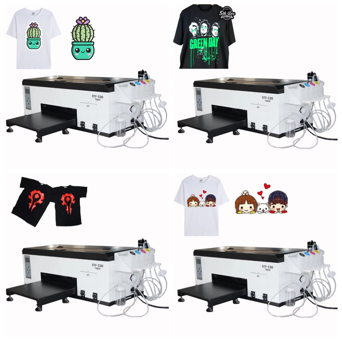 

WJW DTF Prints Ready to Press Hot Sell 30cm Desktop L1800 Dtf Pet Film Printer A3 Dtf Printer