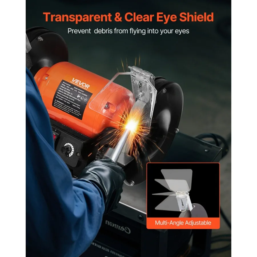 مطحنة مقاعد البدلاء 8 بوصة متغيرة السرعة مطحنة مقاعد البدلاء 20003450 دورة في الدقيقة مطاحن الطاولة مع محرك التعريفي 550 واط 5.0A 36 60 حصى طحن