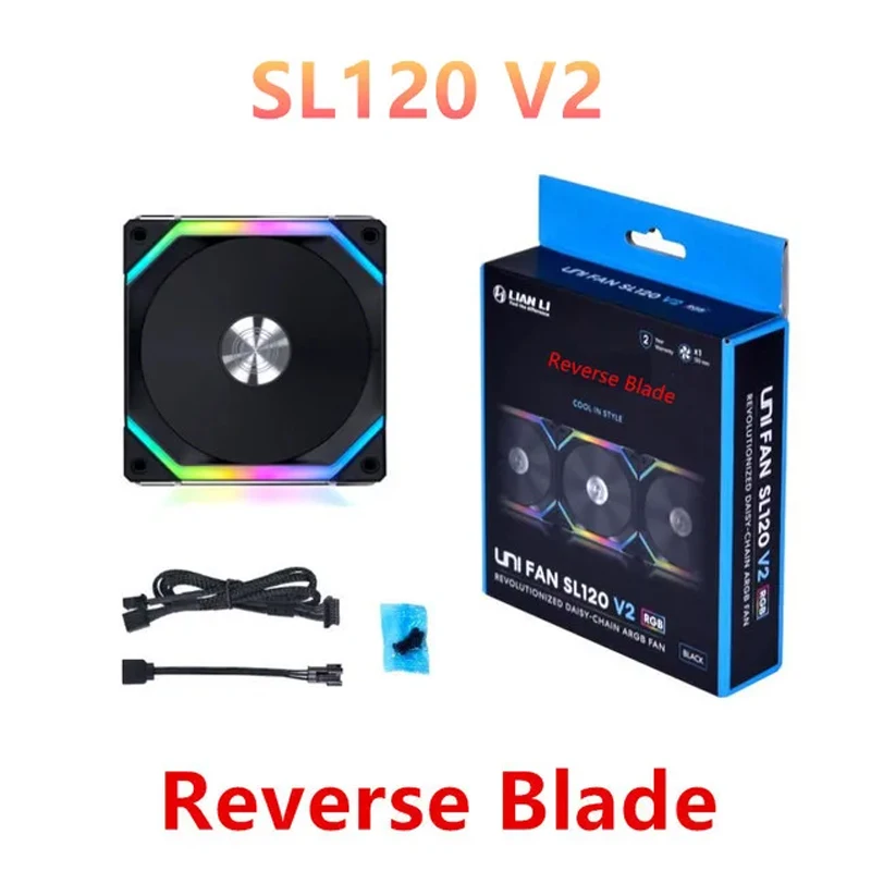 Lian Li UNI FAN SL120 V2、L-Connect 3 ケーブルレス リバース