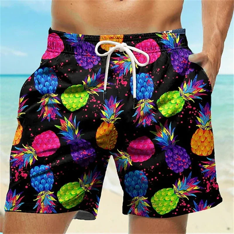 

3D-printed grfiti men's and women's beach shorts, casual shorts, fashionable, Harajuku Y2k, swimwear