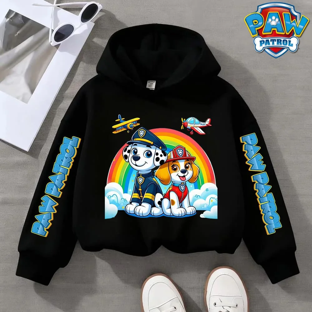

Paws Patrols Hoodies Kids Anime Chase Skye Sweatshirt Tops Boys Girls Autumn Winter Pullover Long Sleeves Children Clothes Gift