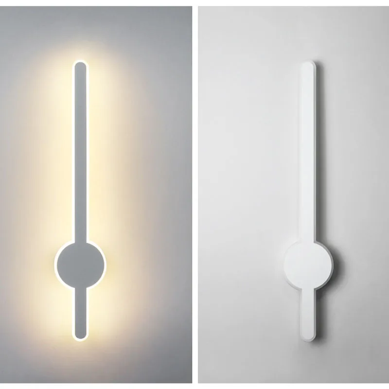 LED Wall Light Creative  Long Strip Linear Light Modern Minimalist For Bedroom Bedside Living Room Patio Wall Decorative Light