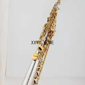 Jüpiter Soprano Saksafon altın kaplama gümüş, lake gövdeli, altın, anahtarlık, düz boru, B, (b) bir enstrüman, JPS-847 6 Büyük satış, tenor saksafon, soprano doğrudan jüpiter'e - №5