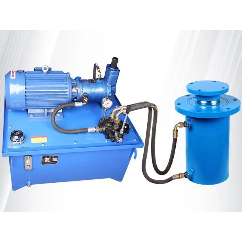 120T complete set of high pressure plunger pump manual valve hydraulic cylinder pump station