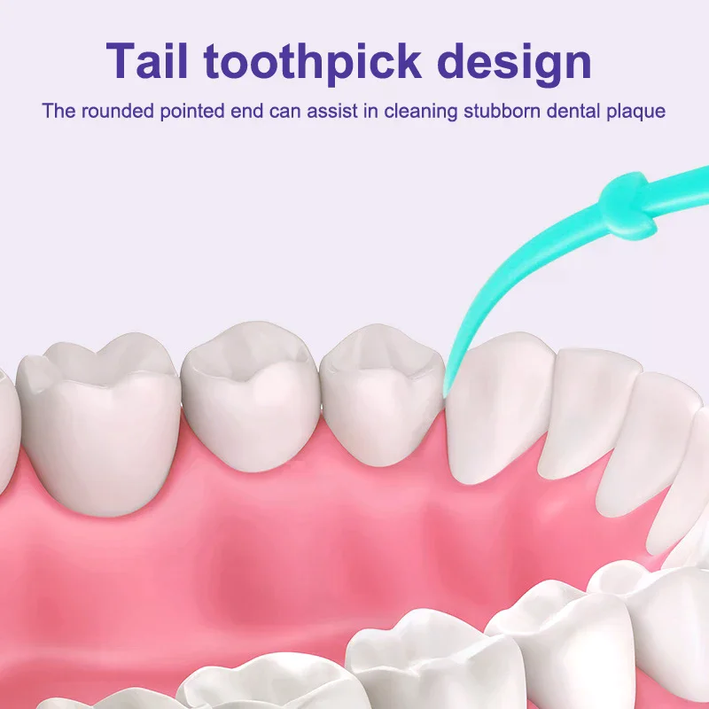 30 stks/doos Fruitsmaak Volwassen Tandzijde Wattenstaafje Draagbare En Gladde Reiniging Tandzijde Stok Schoonmaken Mondholte Thuis