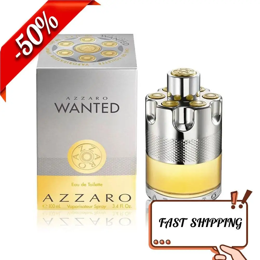 Azzaro Wanted Eau de Toilette للرجال سبايسي، هيل، فيتيفر، ليمون أزارو وانتد أو دو برفوم 100 مل عطر رجالي