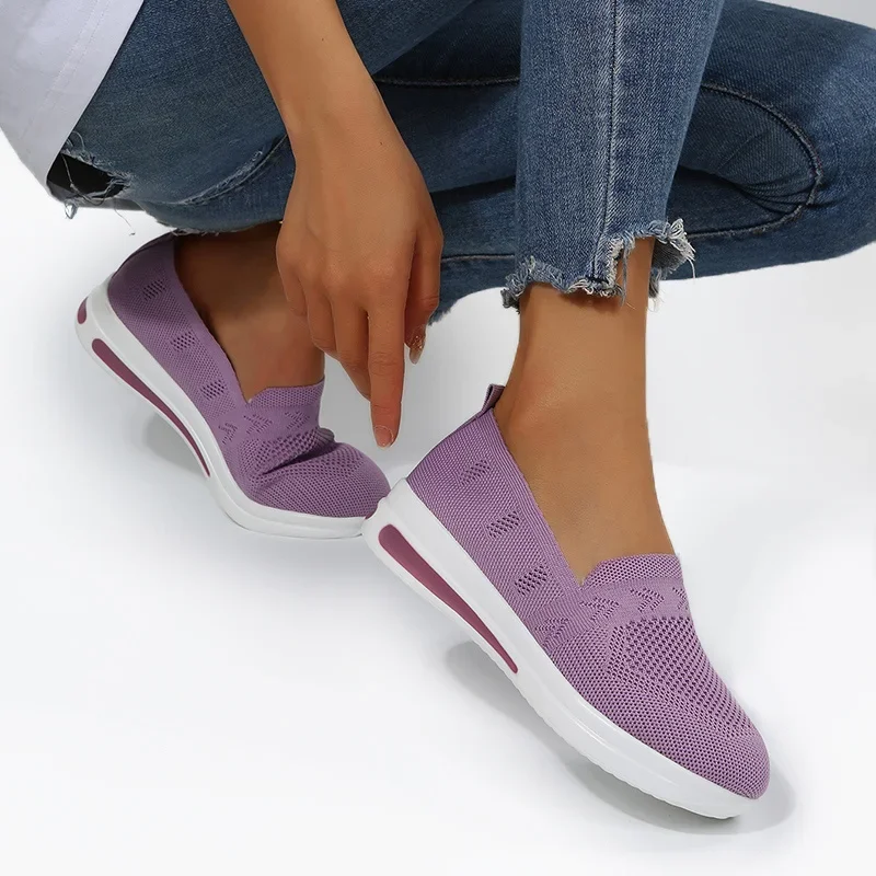 2023 Sneakers Women Platform Shoes Top Quality Fabric Women Sneakers Size 43 Women Shoes Designer Sneakers Slip-On