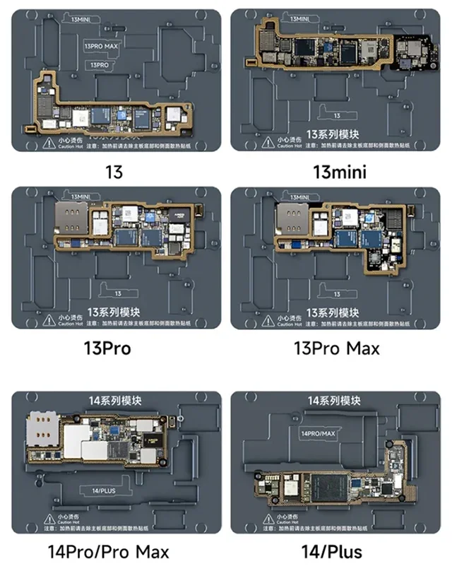 2023 L Rapid Heating Preheater iPhone X-14PM Interposter Middle Layer Frame Repair Tools Welding Soldering Supplies